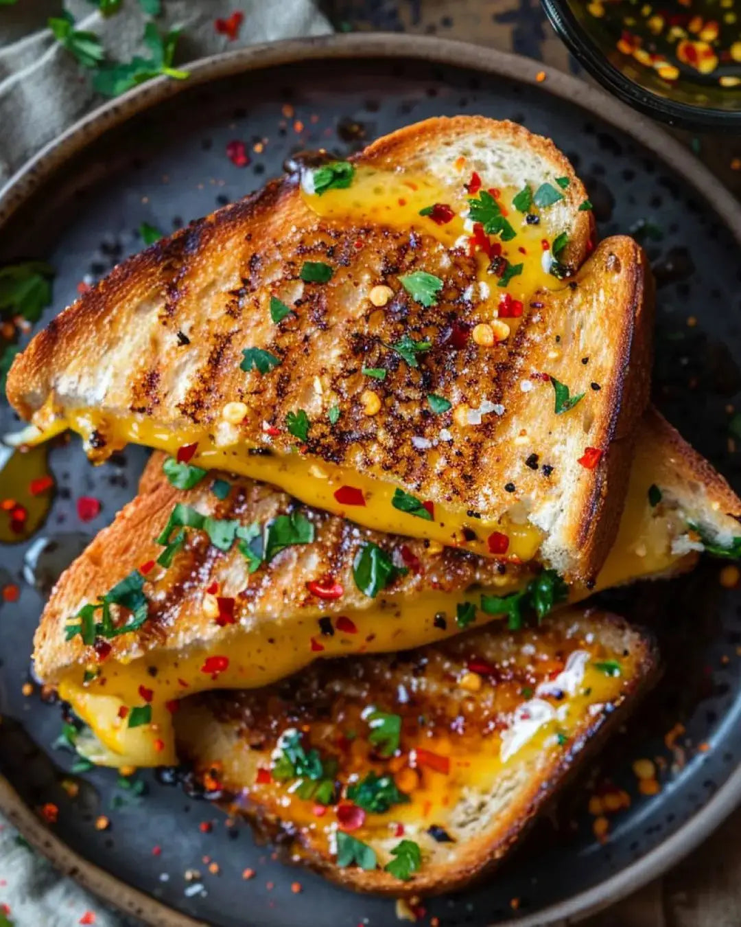 Chili Oil Grilled Cheese Recipe